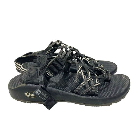 Chaco Womens Black Classic Sandals Size 9 Strappy Hiking Outdoors Waterproof - Picture 1 of 12